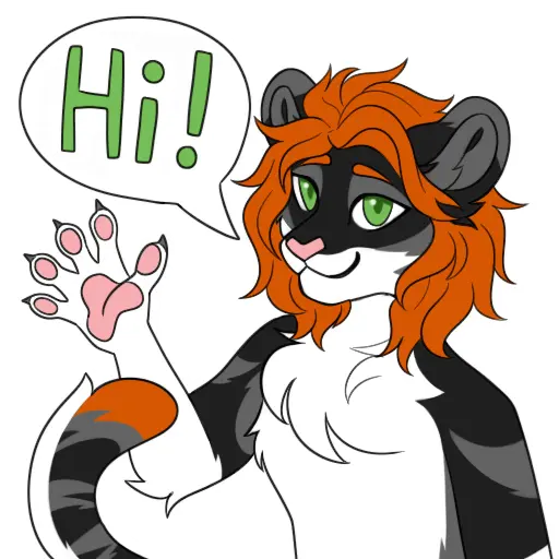 Arex waving and saying: 'Hi!'